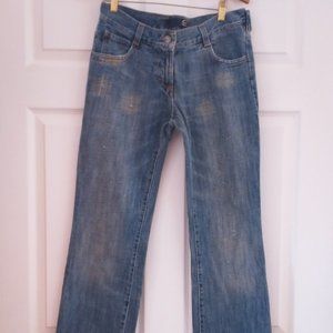 Just Cavalli Gold Tread, Low Rise Jeans, 28